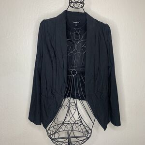 Torrid Black Open Front Blazer